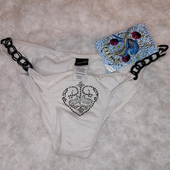 🔥 Sinful by Affliction Cape Cod Chain Bikini Bottoms – M/L 🔥 - Picture 5 of 11